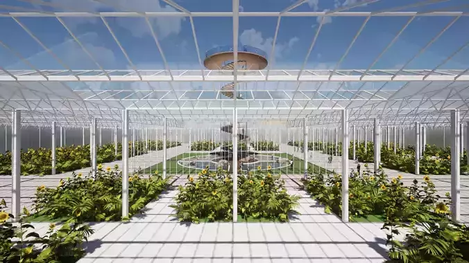 spiral staircase observation deck