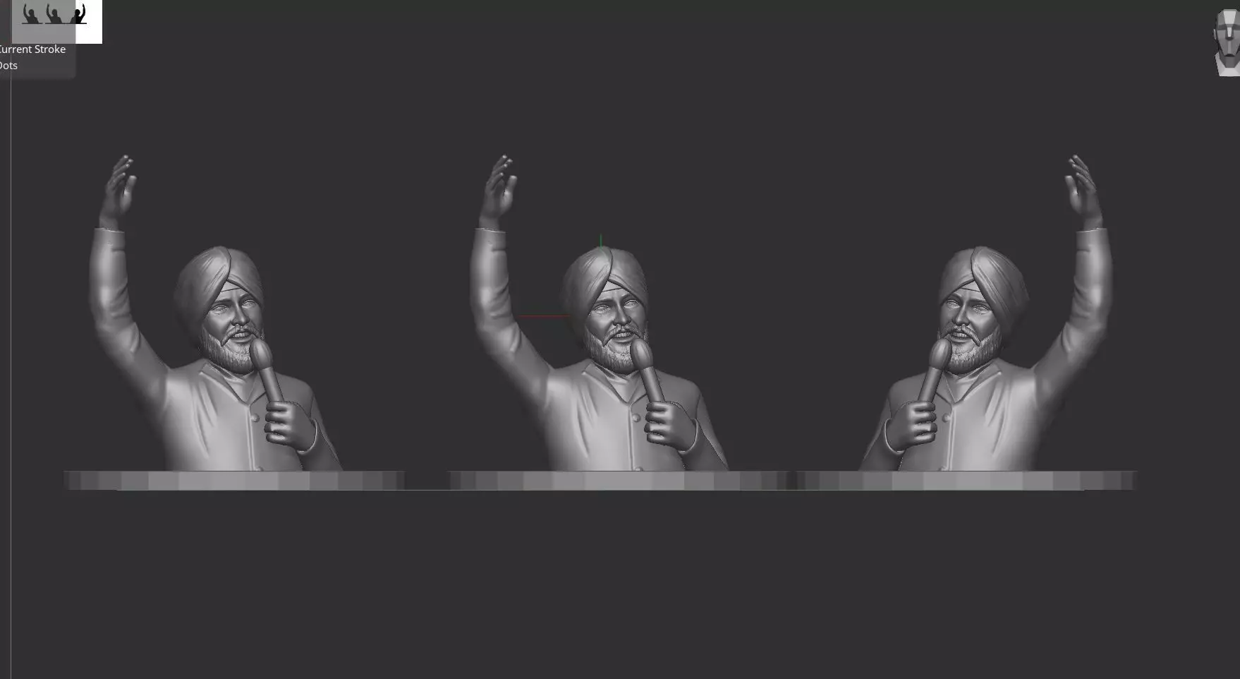 punjabi singer 3D print model