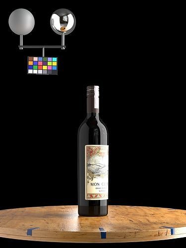 Wine Bottles Pack - Hero Assets - Realistic 3D model 2