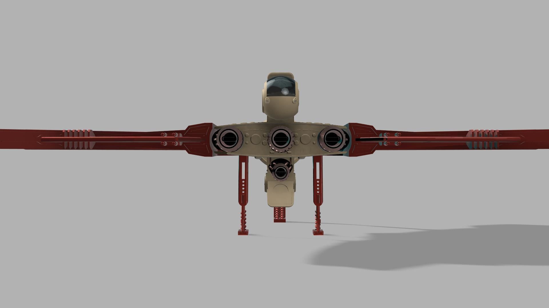 AHSOKA STAR WARS NEW T6 shuttle big size 3D model 3D printable CGTrader