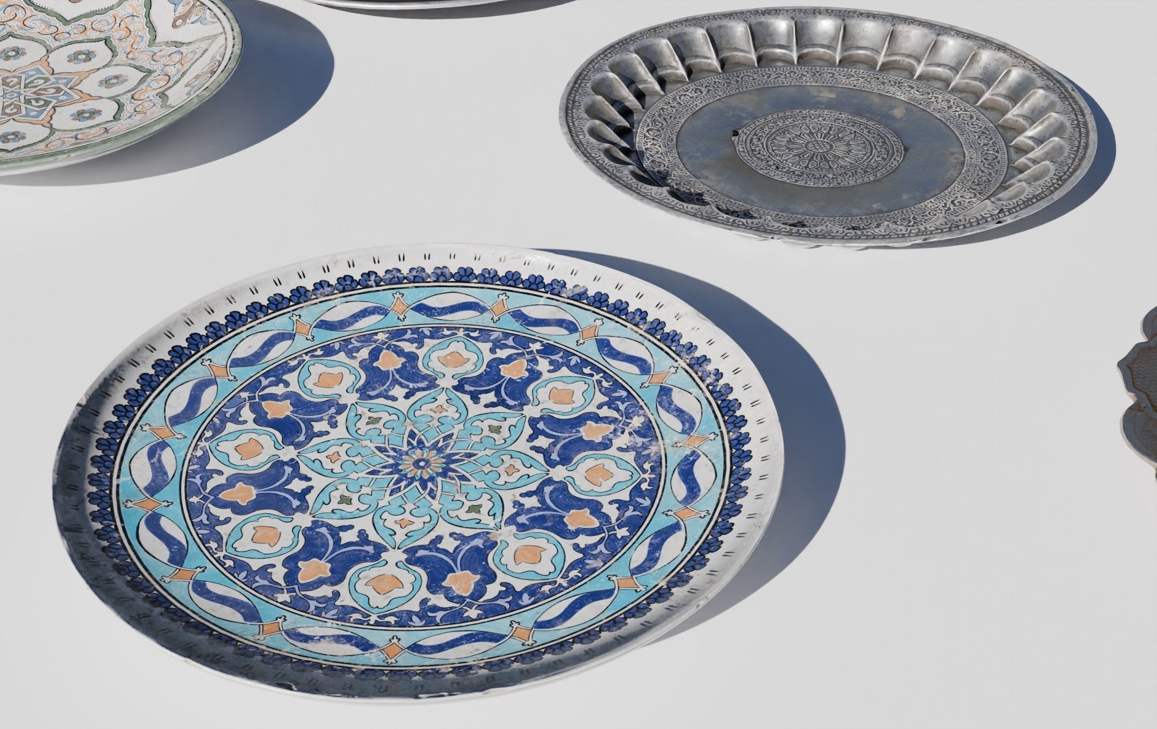 Old Plates 3D model_3
