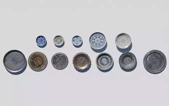 Old Plates 3D model