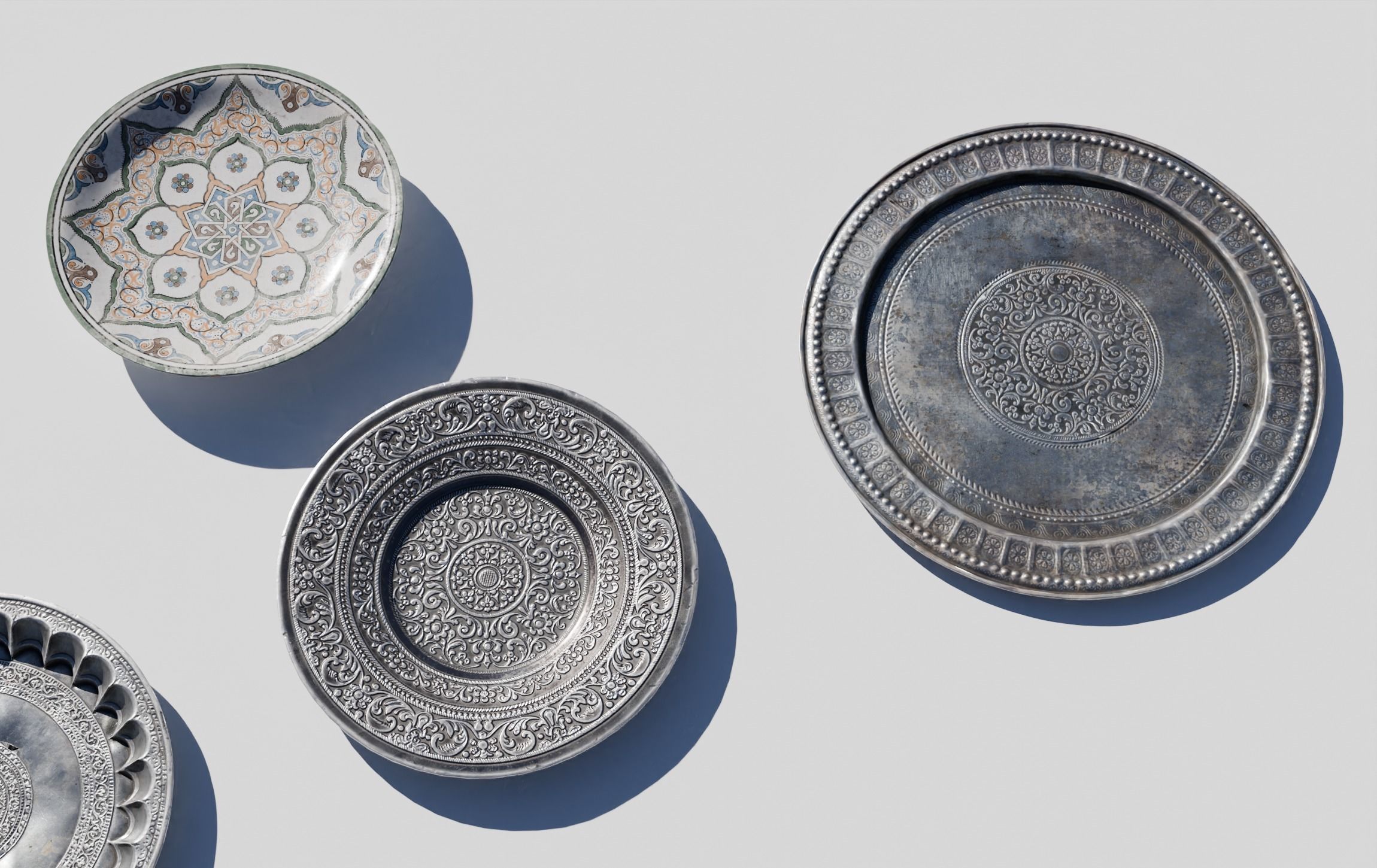 Old Plates 3D model_4