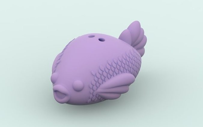 Cute Fish keychain  3D print model