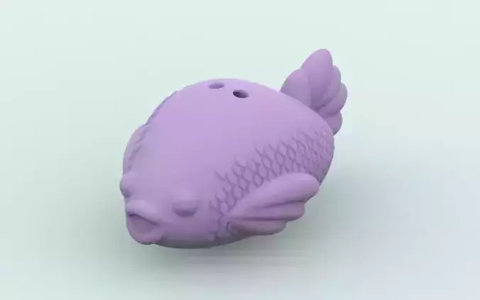 Cute Fish keychain  3D print model