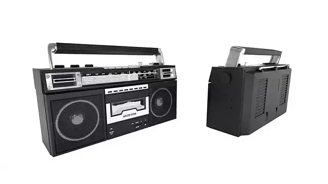Retro Boombox 3D model