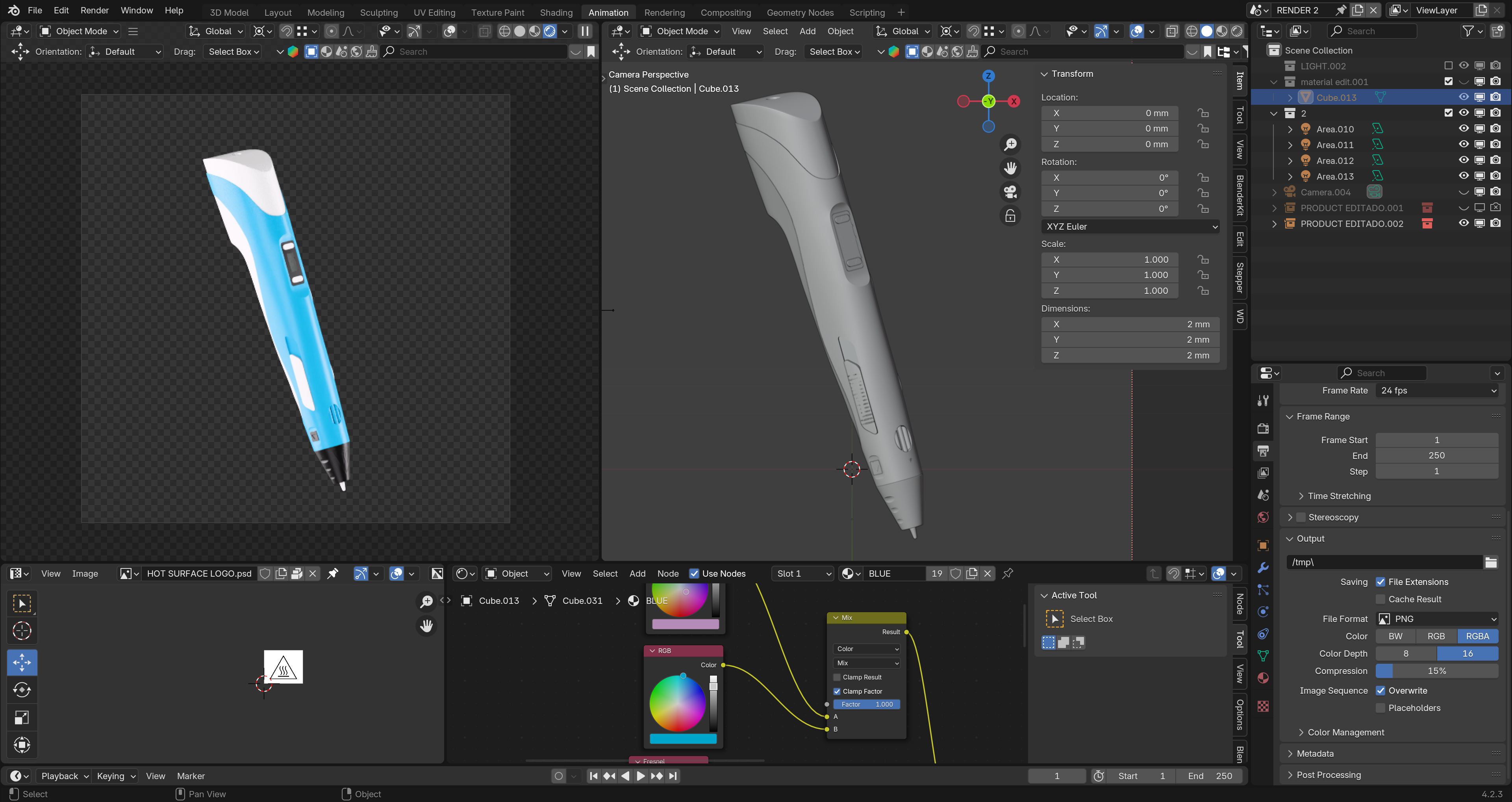 3D Printer Drawing Pen 3D Pen for Kids 3D Pen Bundles 3D model_3