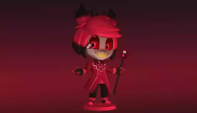 Alastor Chibi Hazbin Hotel 3D print model