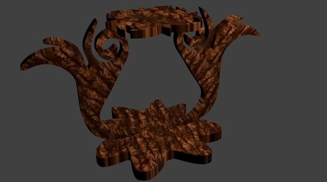 Wooden item for decoration 3D model