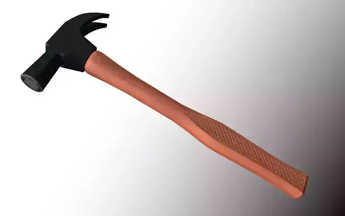 Martelo -  Hammer Low-poly 3D model