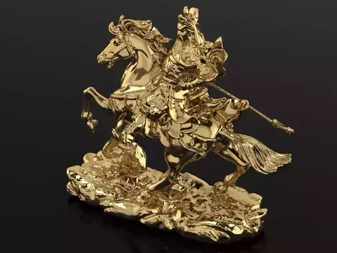 Guan Yu Sculpture Work-SCT150
