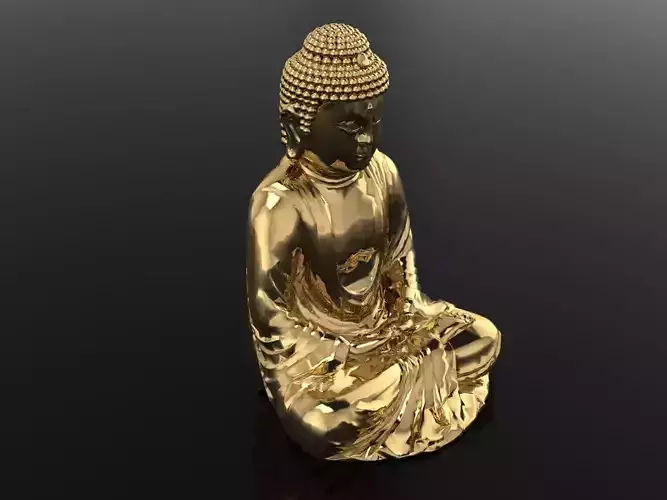 Buddha statue China Sculpture Work-SCT147 3D print model