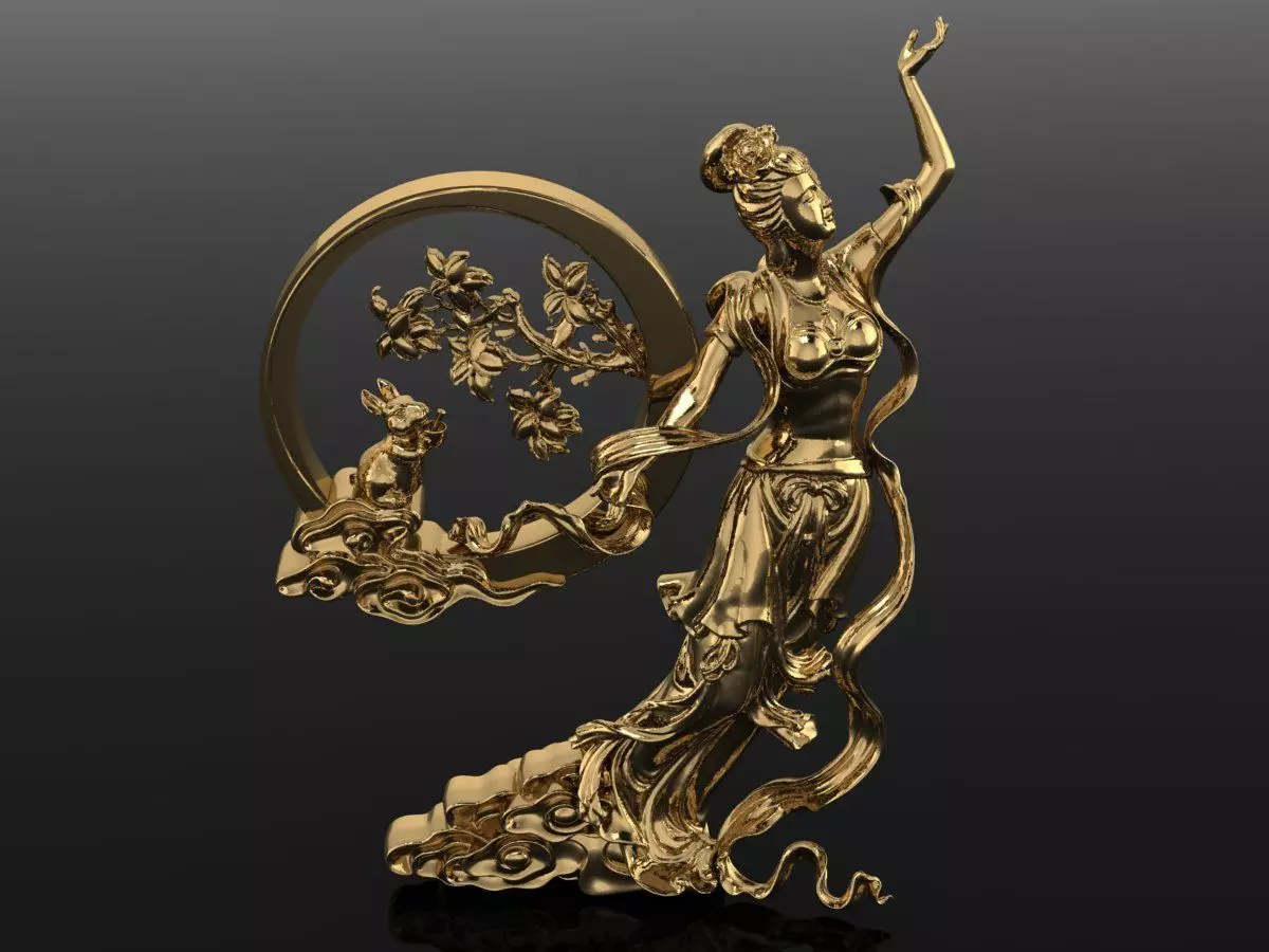 Guan Yin Sculpture Work-SCT145 3D print model_0