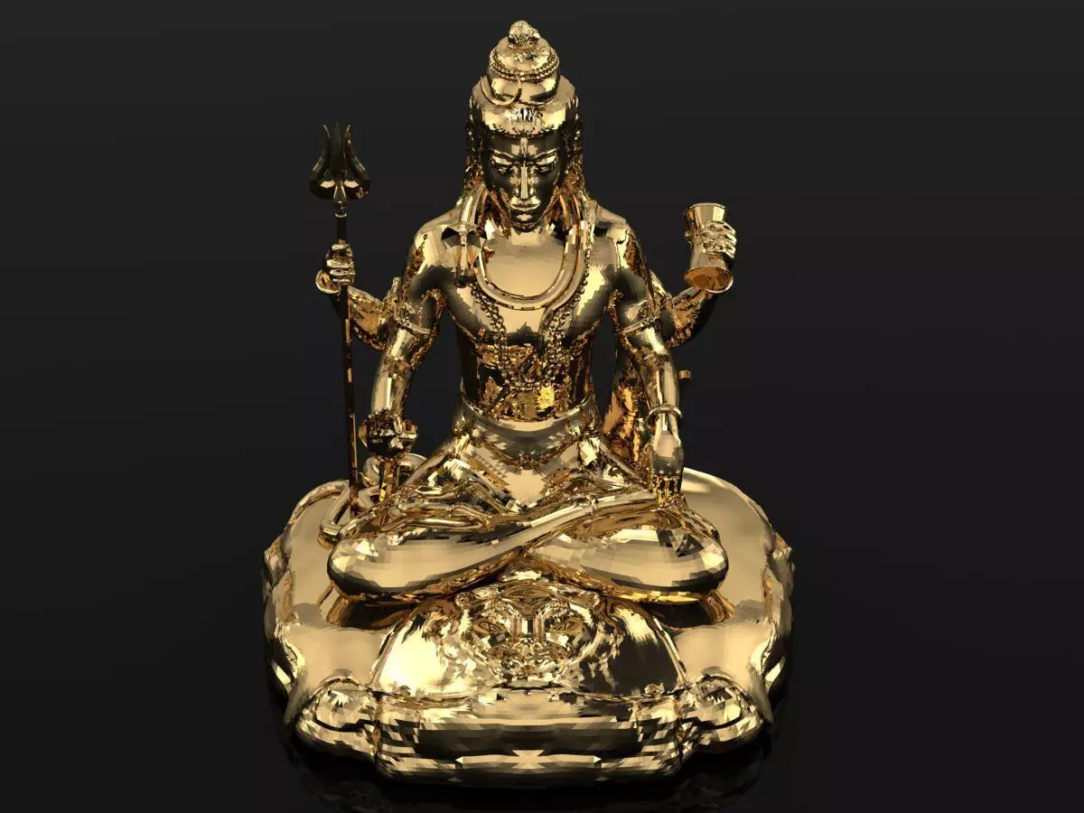 Vishnu Sculpture Work-SCT141 3D print model_0