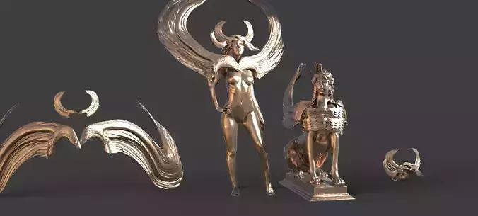 Egyptian seth curved variations 