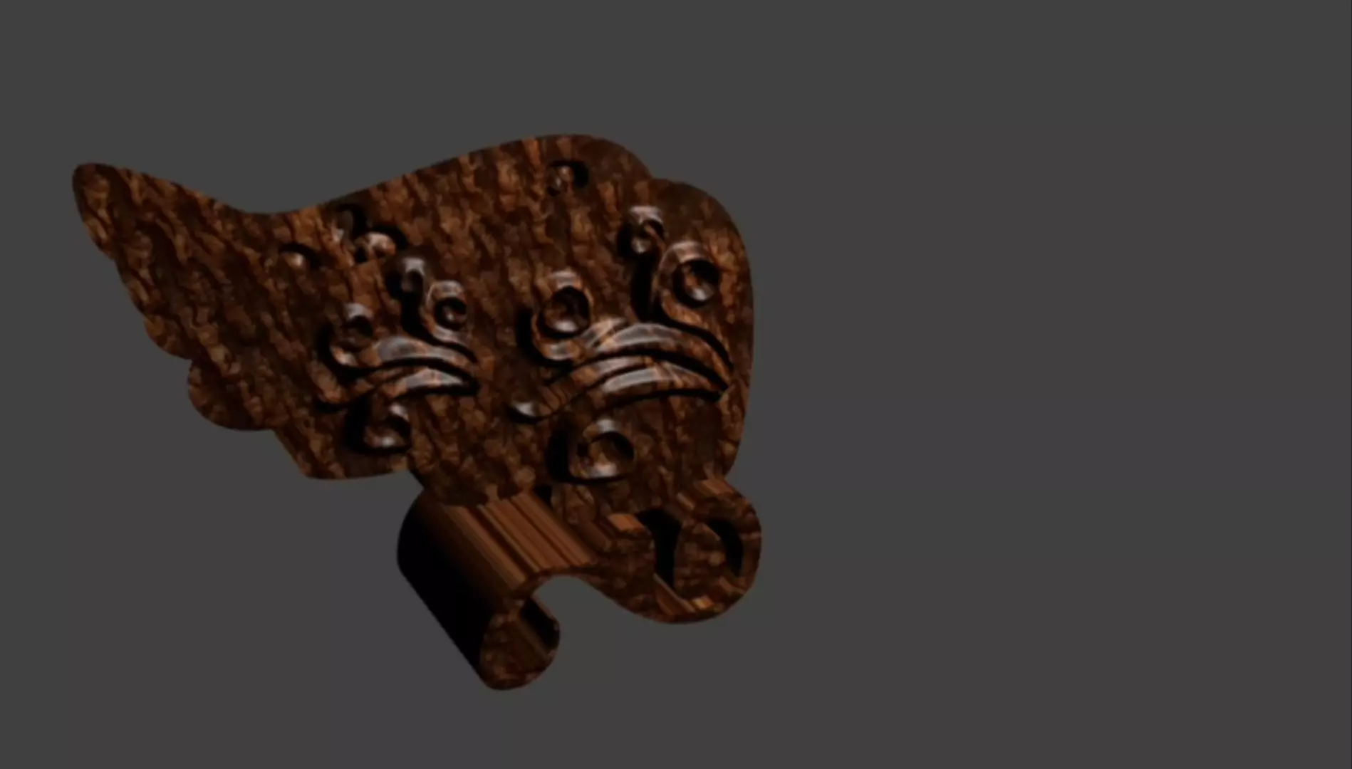 Wooden item for decoration 3D model_0