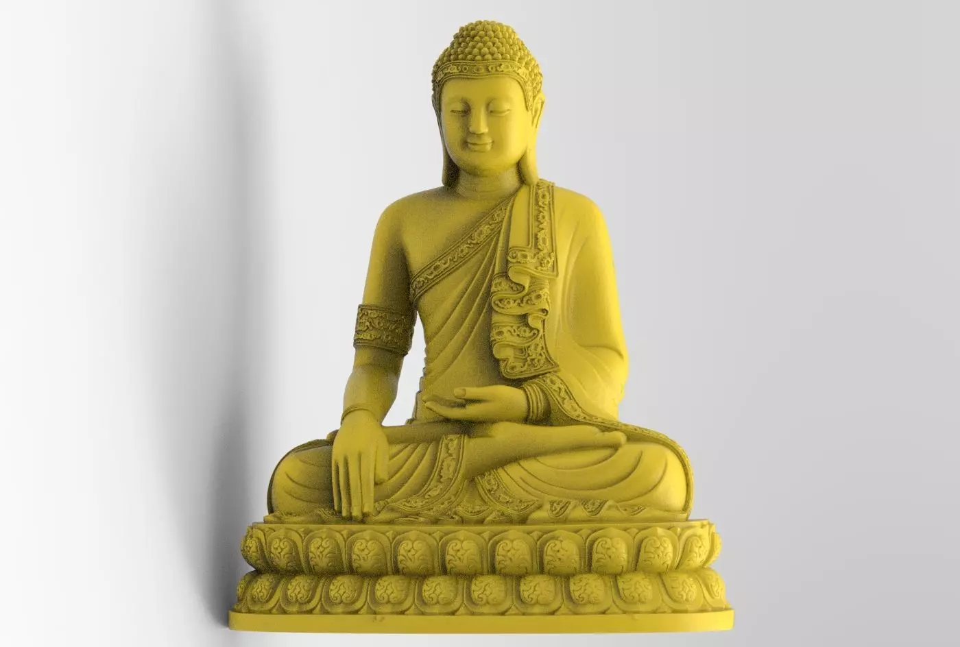 Thai Buddha Statue Sculpture Work-SCT107 3D print model_0