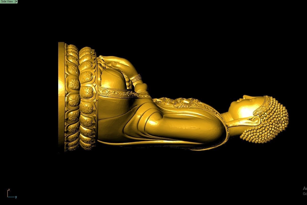Thai Buddha Statue Sculpture Work-SCT107 3D print model_3