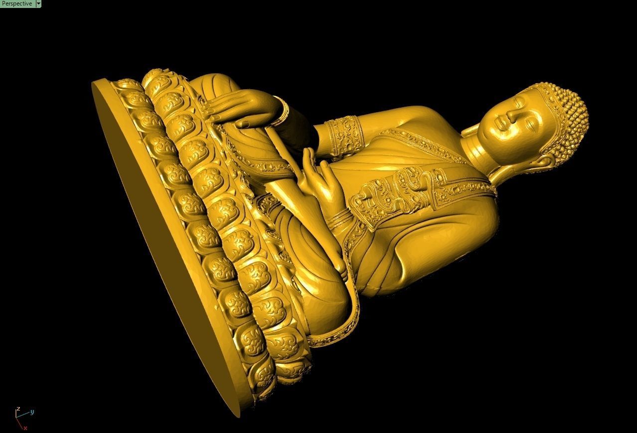 Thai Buddha Statue Sculpture Work-SCT107 3D print model_2