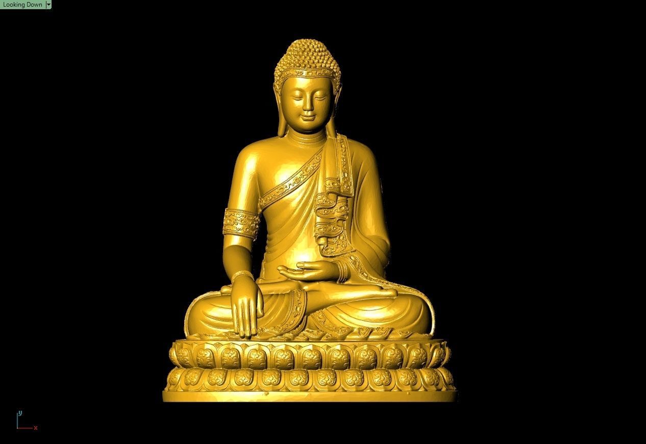 Thai Buddha Statue Sculpture Work-SCT107 3D print model_1