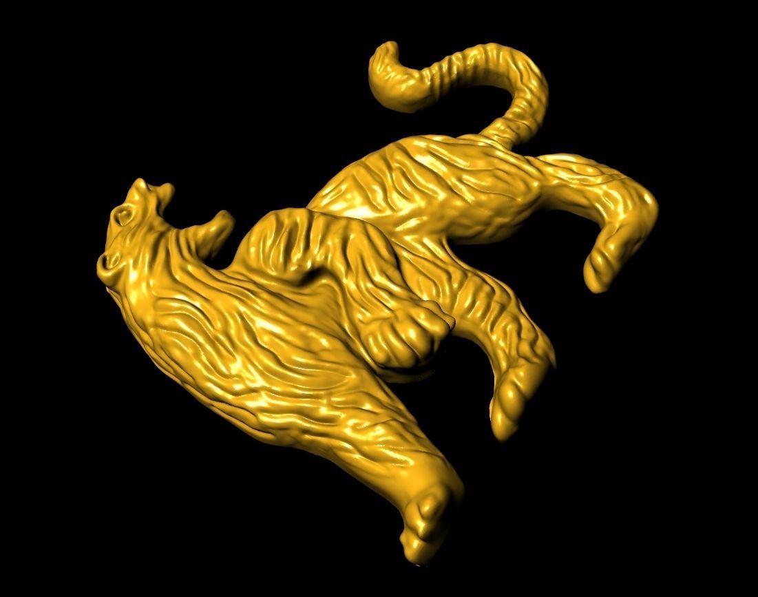 Jaguar Sculpture Work-SCT088 3D print model_1