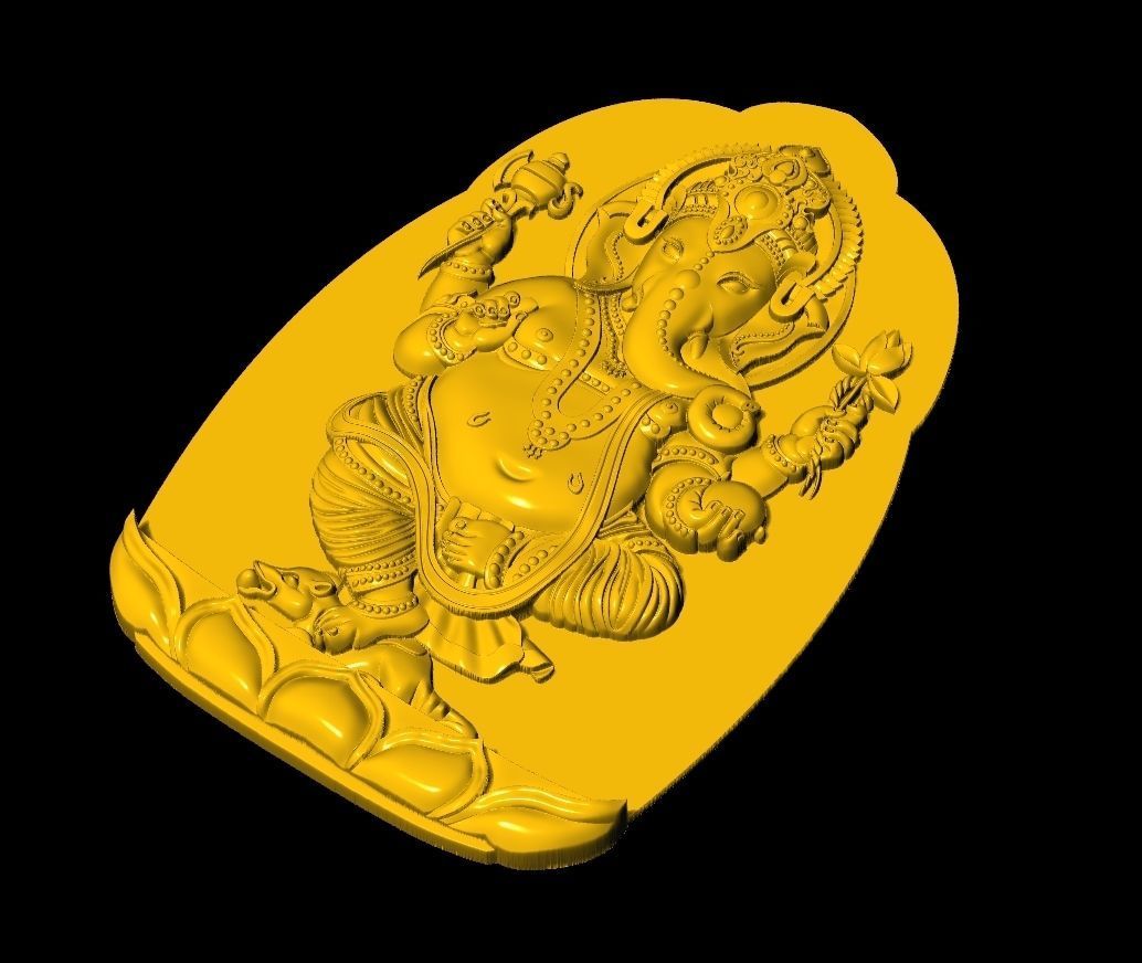 Ganesha Sculpture Work-SCT079 3D print model_1