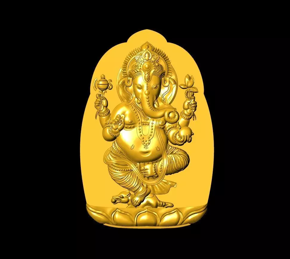 Ganesha Sculpture Work-SCT079 3D print model_0