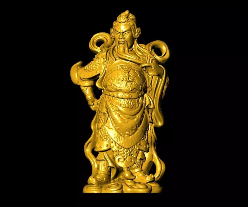Guan Yu Sculpture Work-SCT078 3D print model