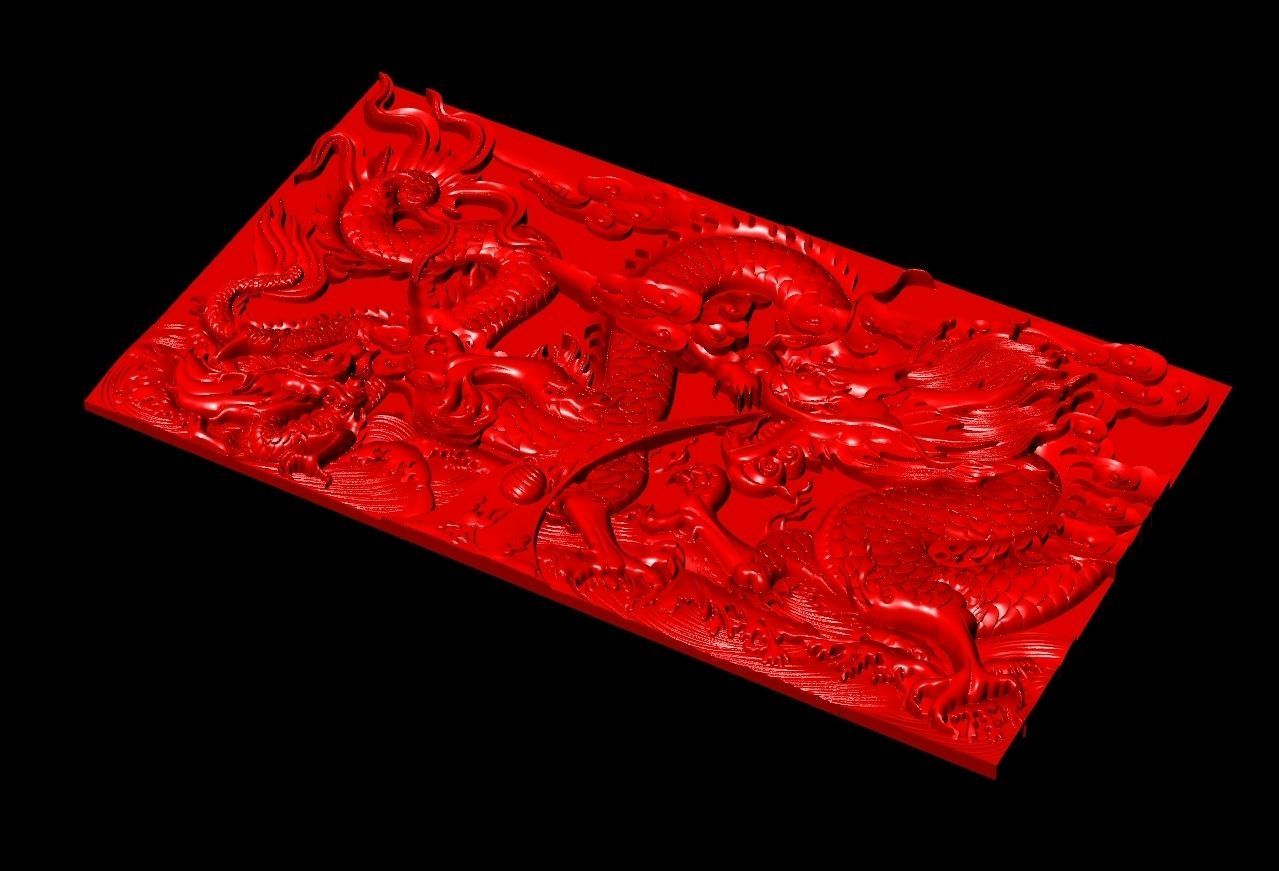 Dragon Sculpture Work-SCT071 3D print model_1