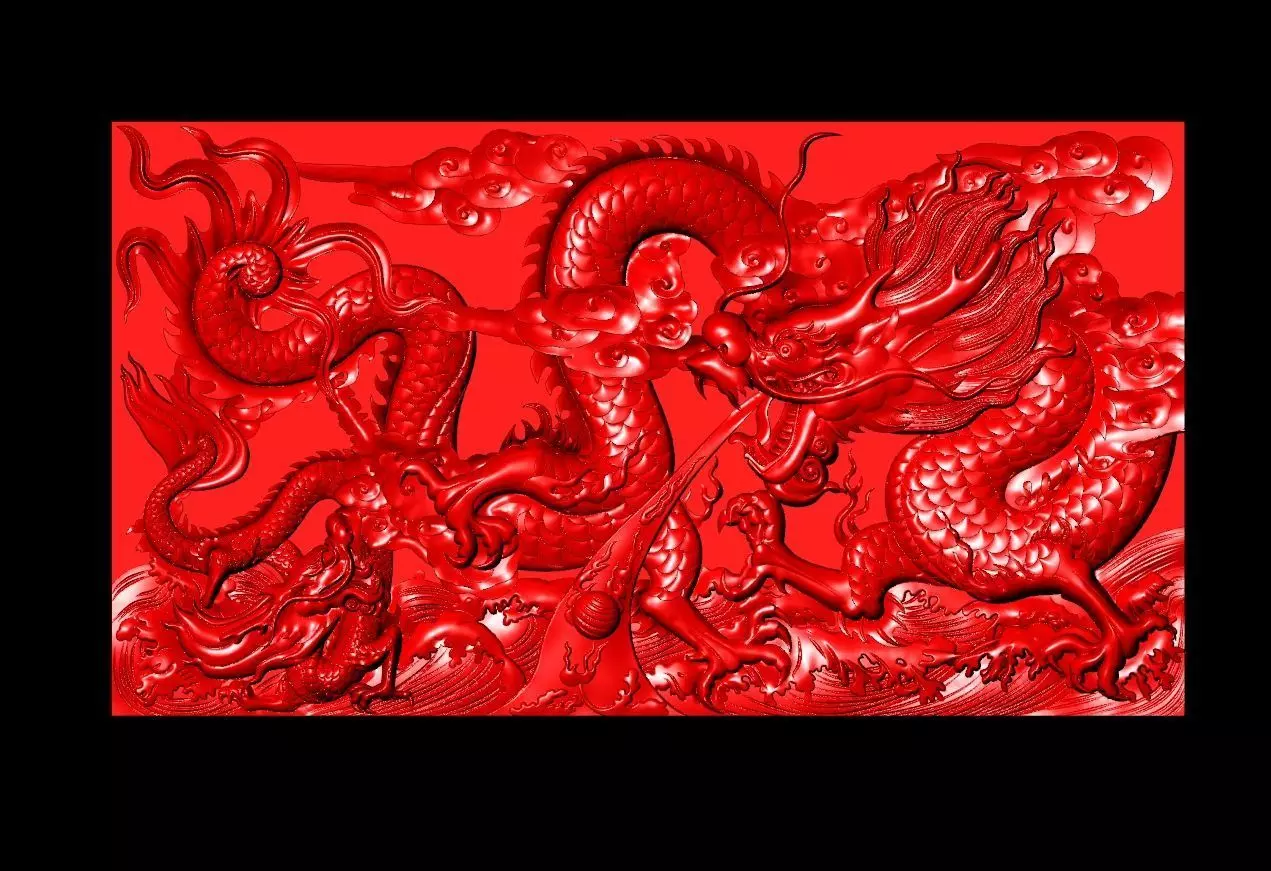 Dragon Sculpture Work-SCT071 3D print model_0