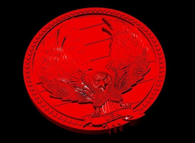 Eagel Sculpture Work-SCT069 3D print model