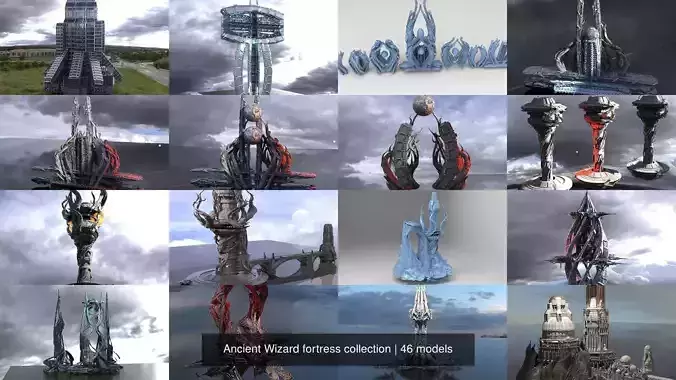 Ancient Wizard fortress collection 