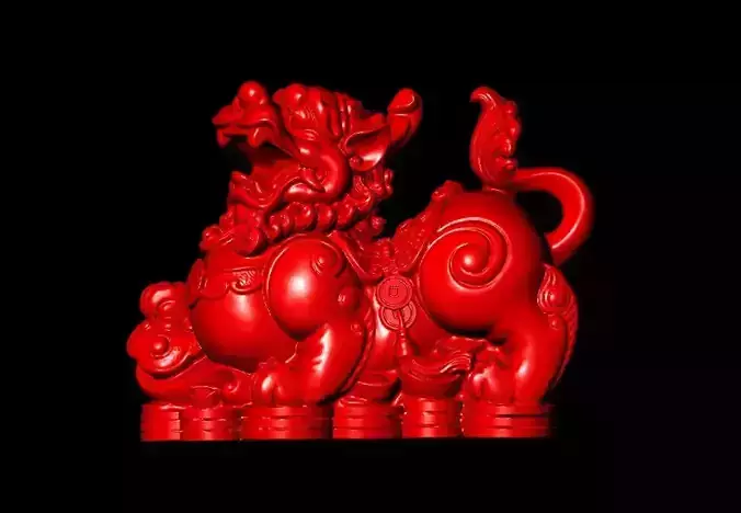 Chinese lion Sculpture Work-SCT065