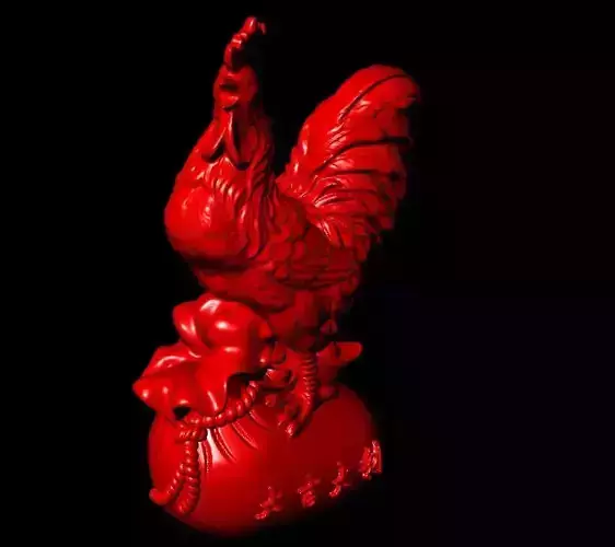 Chicken Sculpture Work-SCT056 3D print model