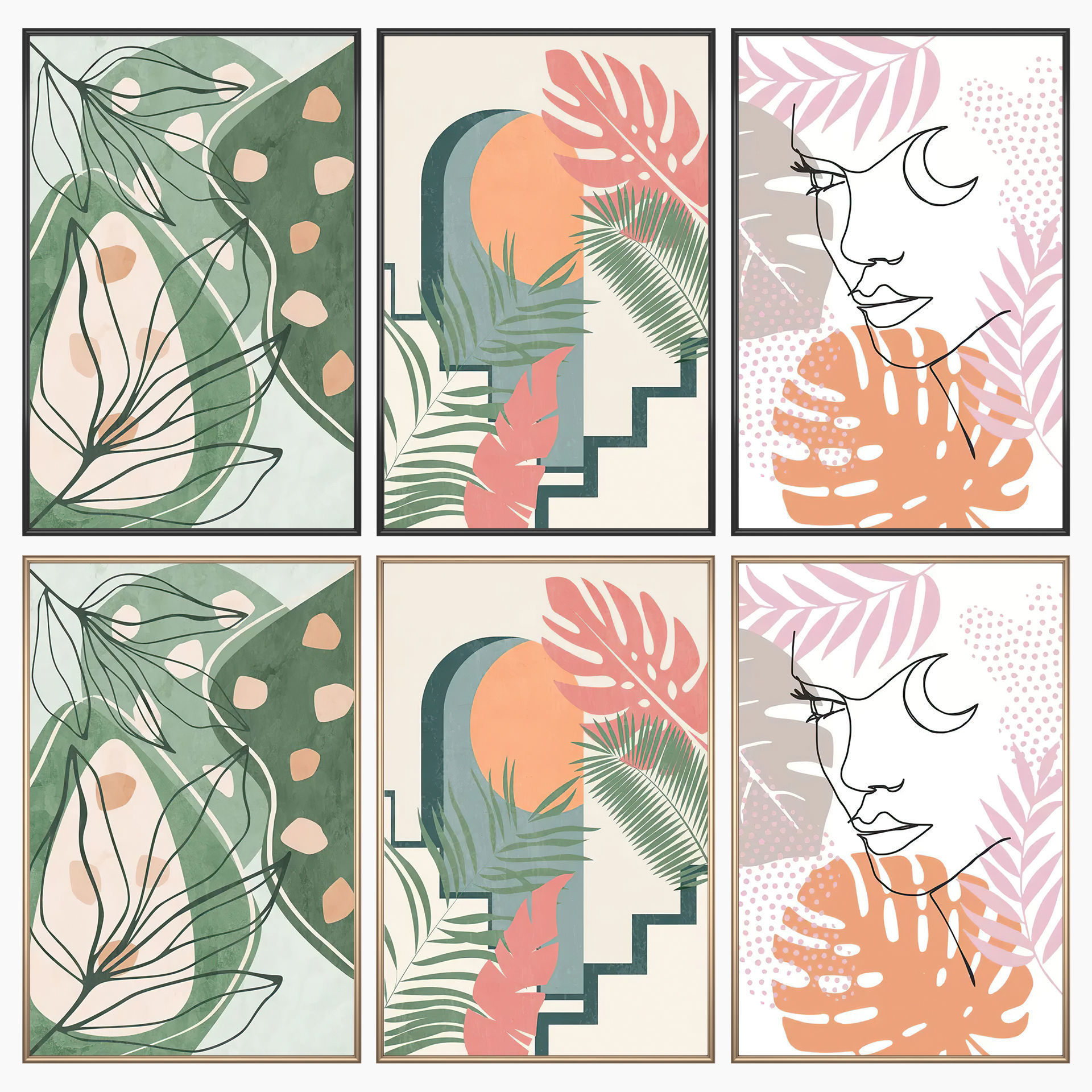 Wall Art Set 4270 3D model_1