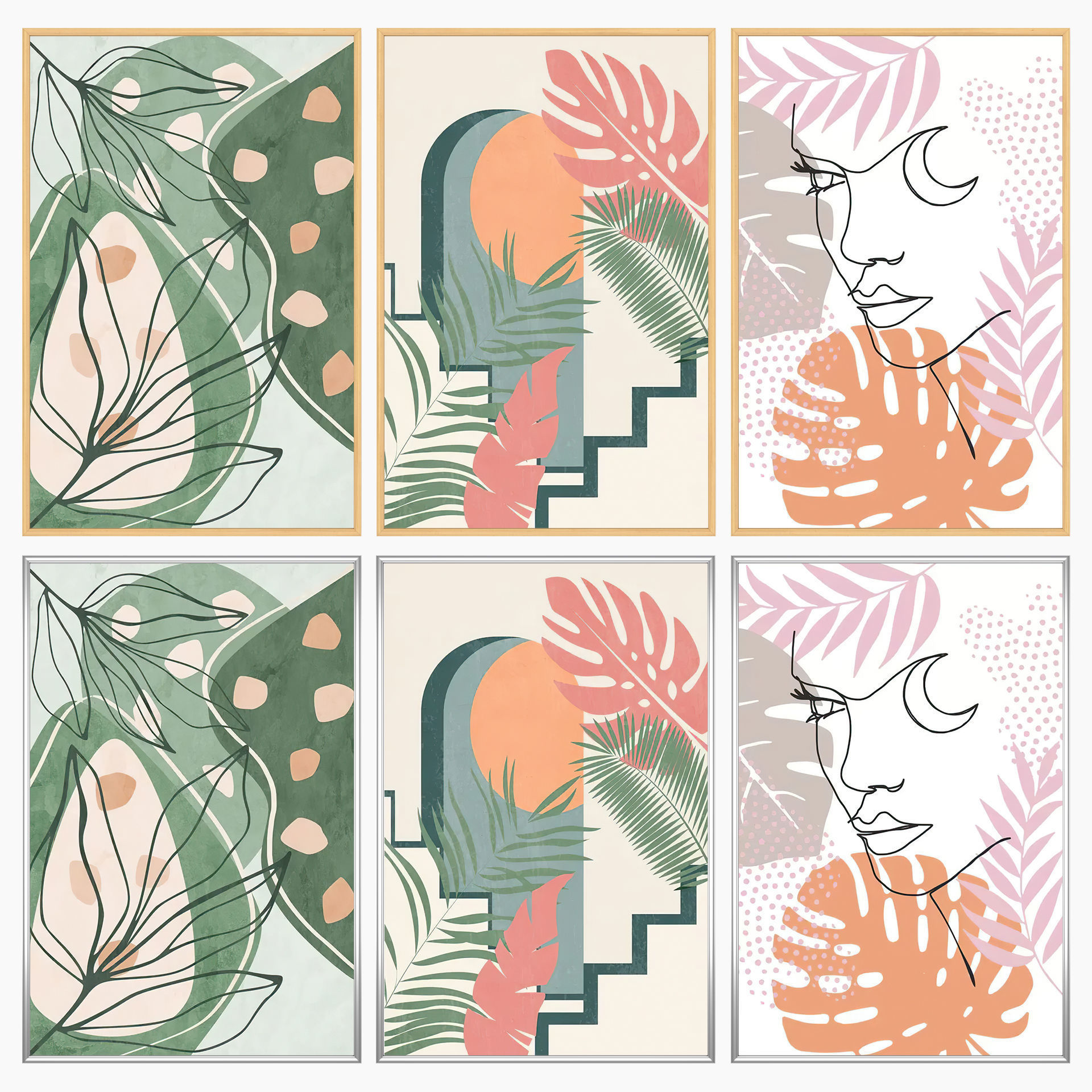 Wall Art Set 4270 3D model_2