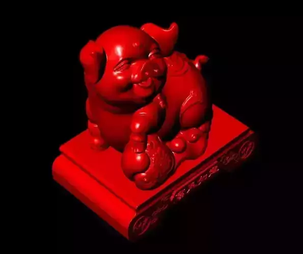 Pig Sculpture Work-SCT048