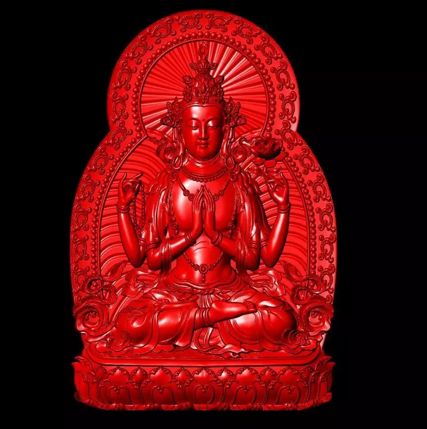 Vishnu Sculpture Work-SCT044 3D print model_0