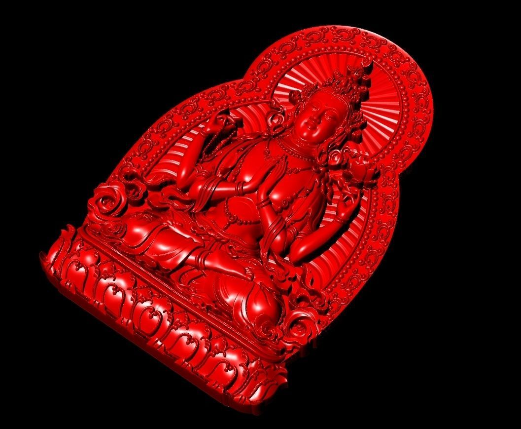 Vishnu Sculpture Work-SCT044 3D print model_1