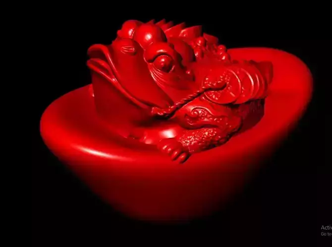 Chinese gold Sculpture Work-SCT039