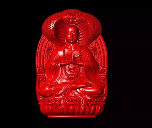 Chinese Buddha Sculpture Work-SCT037 3D print model