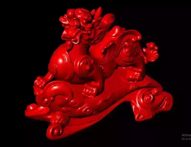 Chinese Dragon Sculpture Work-SCT036 3D print model