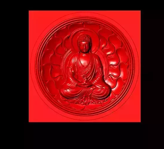 Buddha statue Sculpture Work-SCT025 3D print model