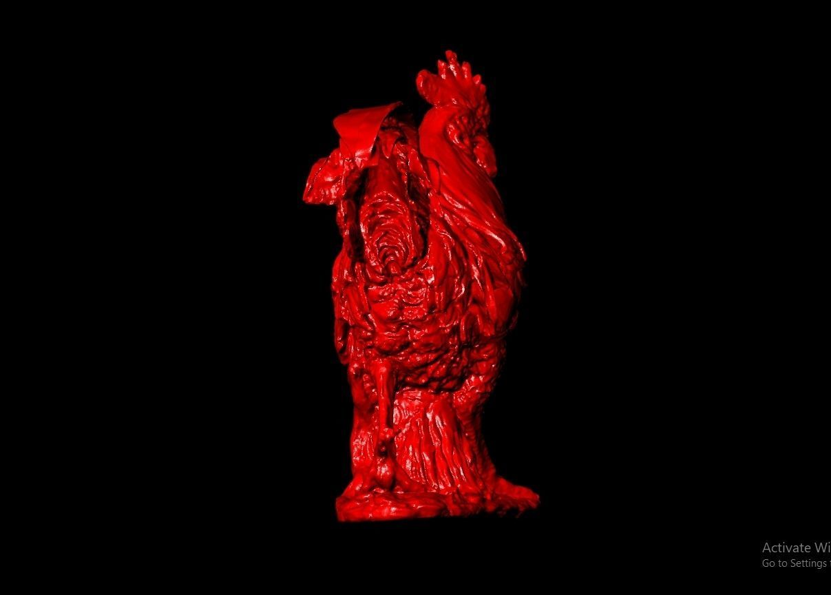Chicken Sculpture Work-SCT021 3D print model