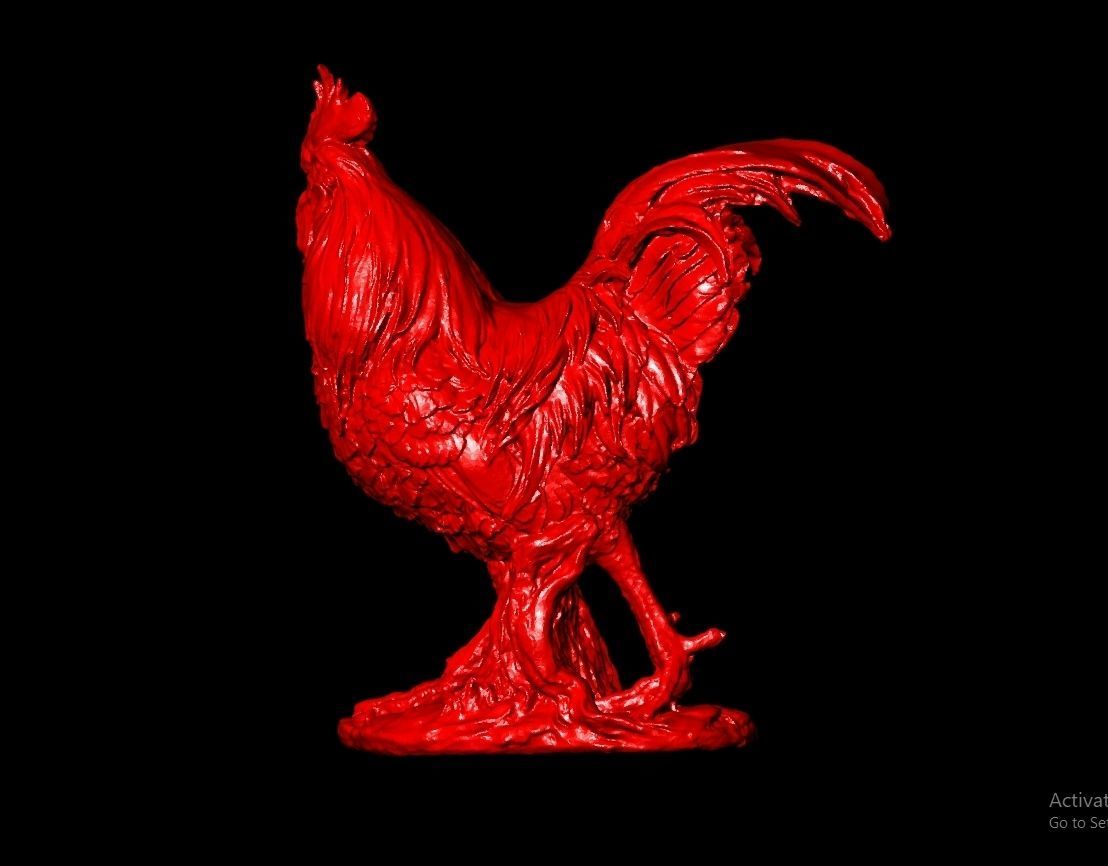 Chicken Sculpture Work-SCT021 3D print model