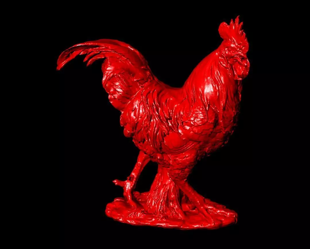 Chicken Sculpture Work-SCT021 3D print model