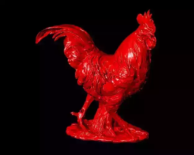 Chicken Sculpture Work-SCT021 3D print model