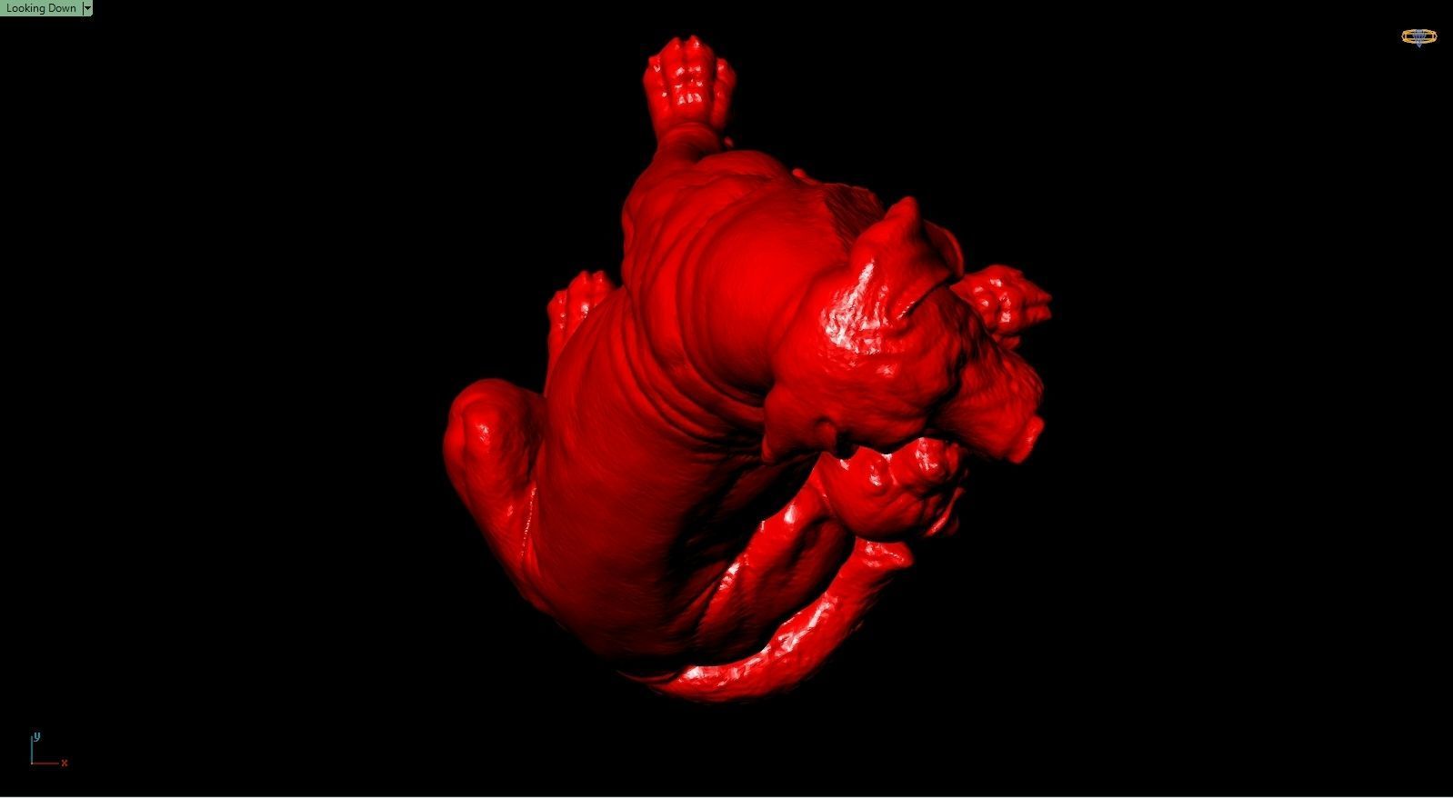 Dog Sculpture Work-SCT019 3D print model_4