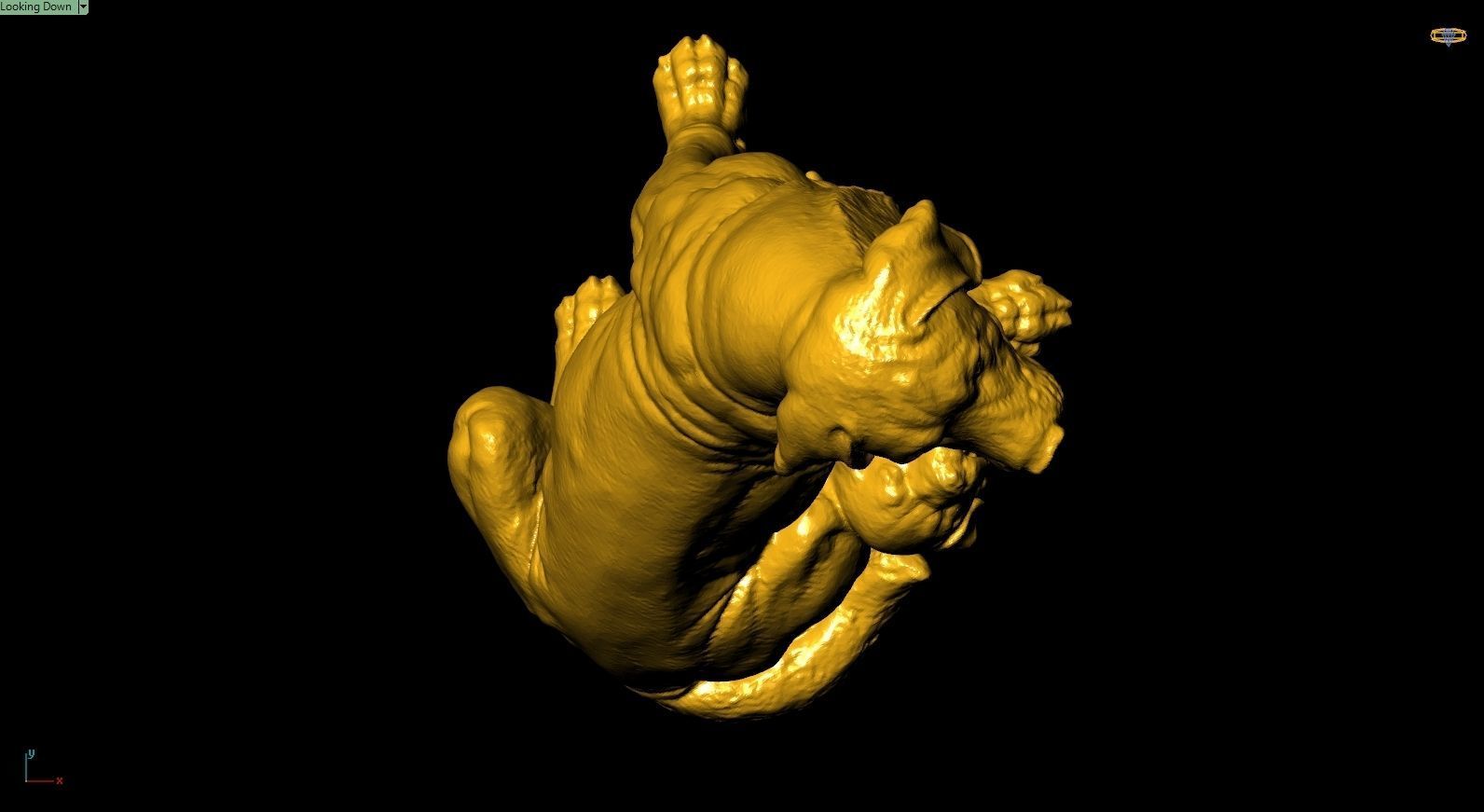 Dog Sculpture Work-SCT019 3D print model_3