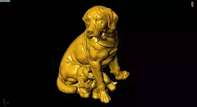 Dog Sculpture Work-SCT019